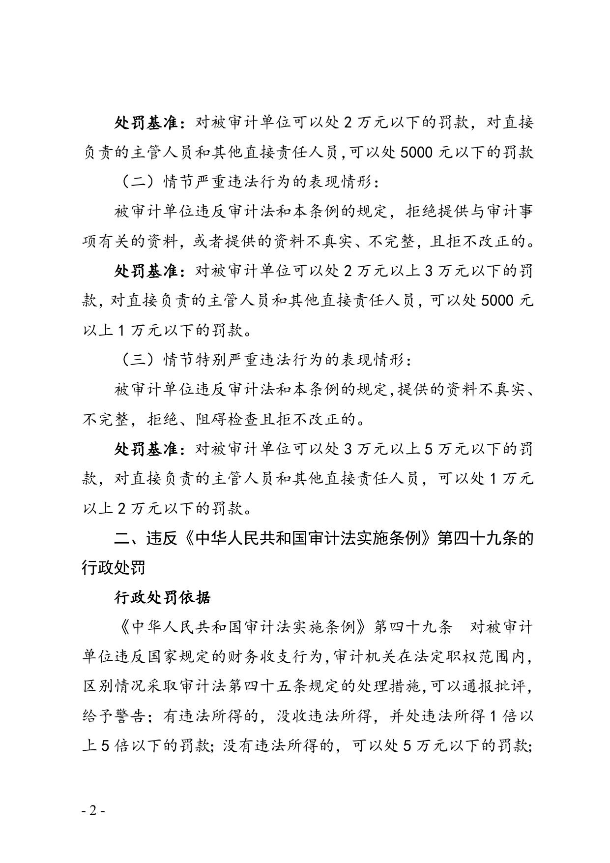 秦皇岛市审计局行政处罚裁量权基准.doc