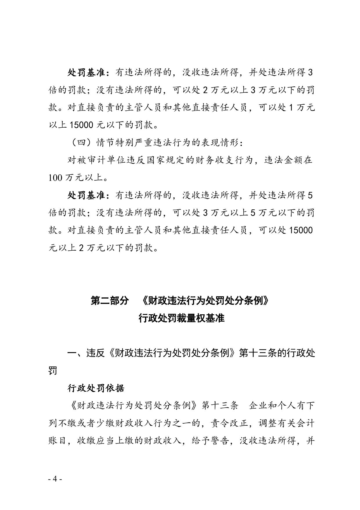 秦皇岛市审计局行政处罚裁量权基准.doc