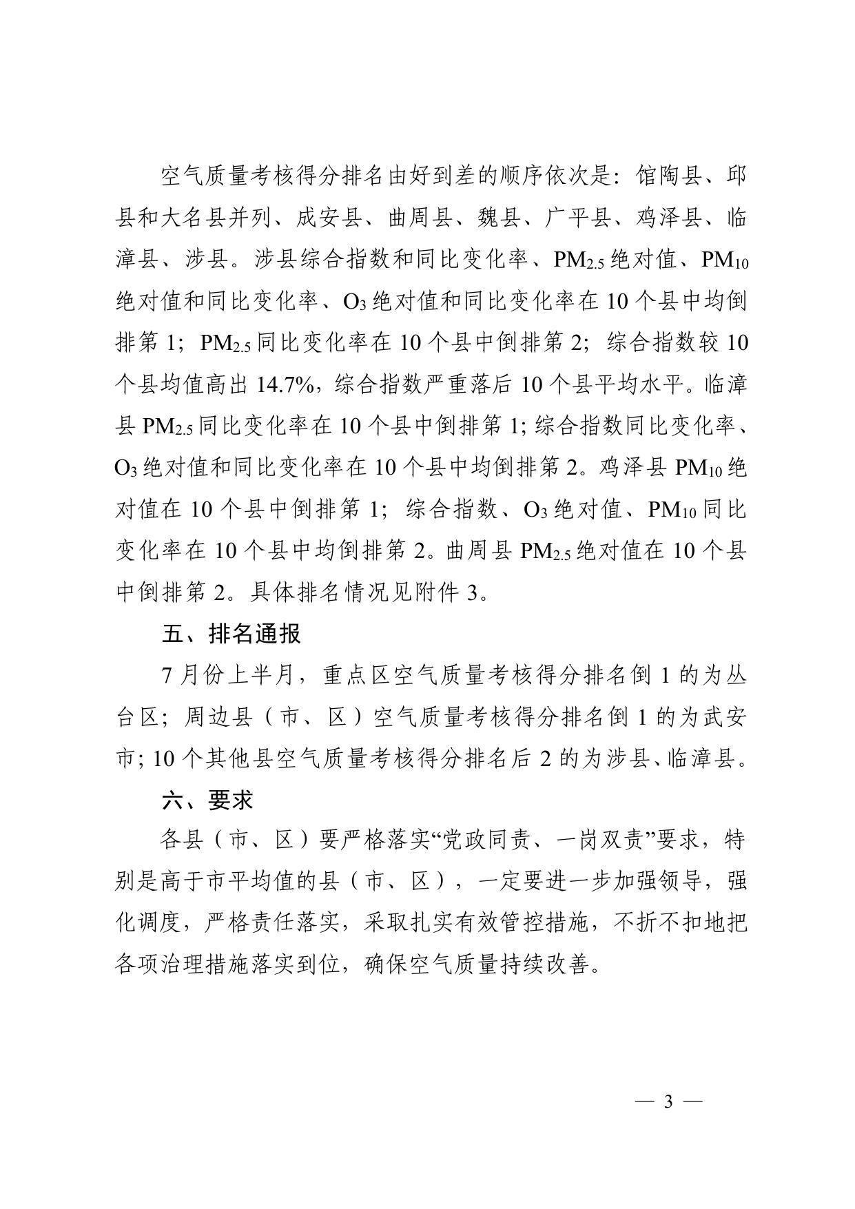 关于我市2022年7月份上半月各县（市、区）空气质量排名情况的通报.pdf