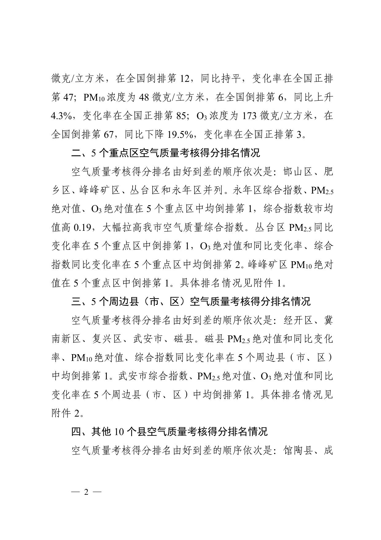 关于我市2022年7月份各县（市、区）空气质量排名情况的通报.pdf