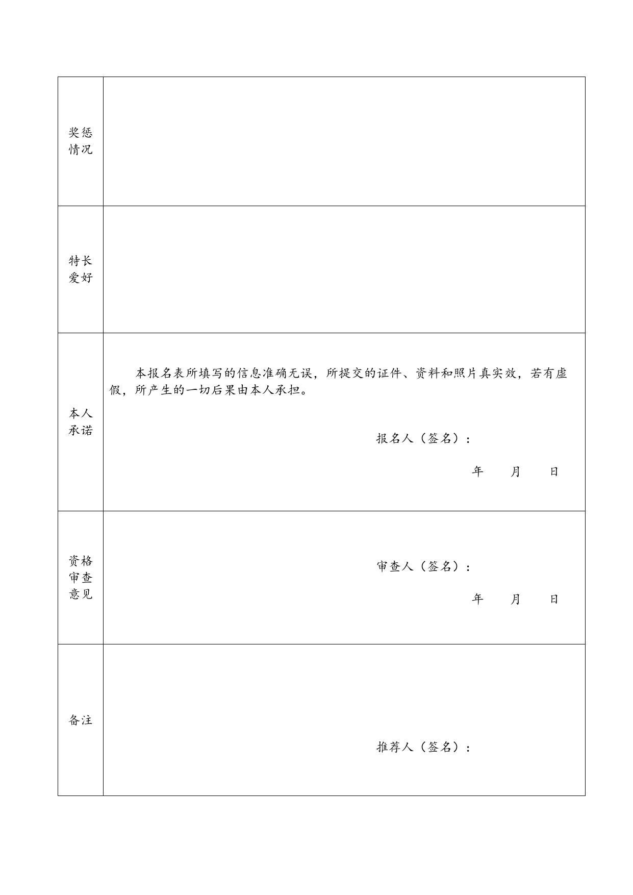辅警报名登记表.docx