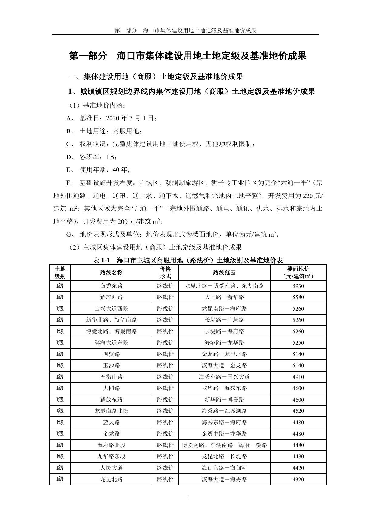 海口市集体建设用地土地定级及基准地价评估成果报告.pdf