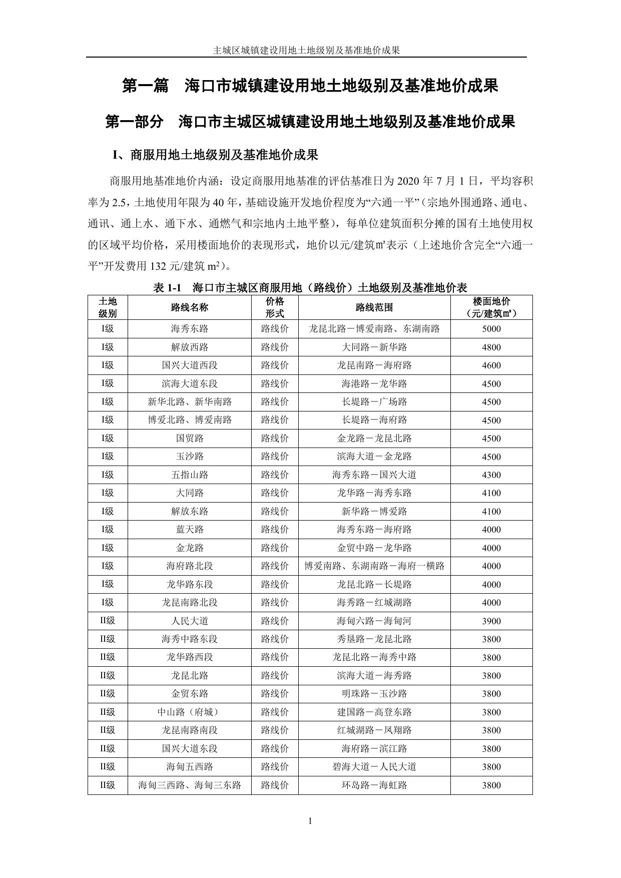 海口市城镇建设用地土地定级与基准地价评估成果报告.pdf