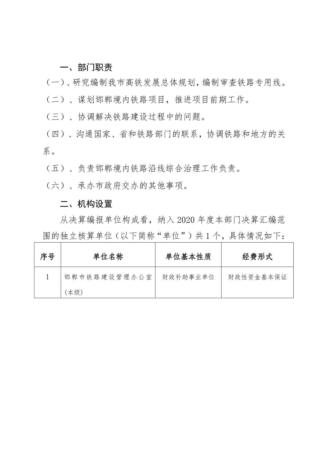 邯郸市铁路建设管理办公室2020年部门决算公开.pdf