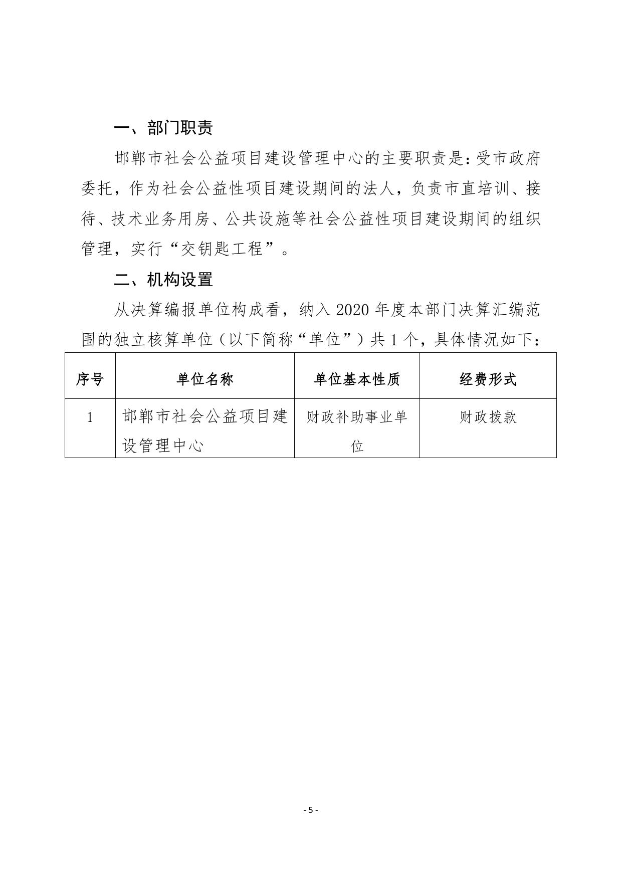 邯郸市社会公益项目建设管理中心2020年度单位决算公开.pdf
