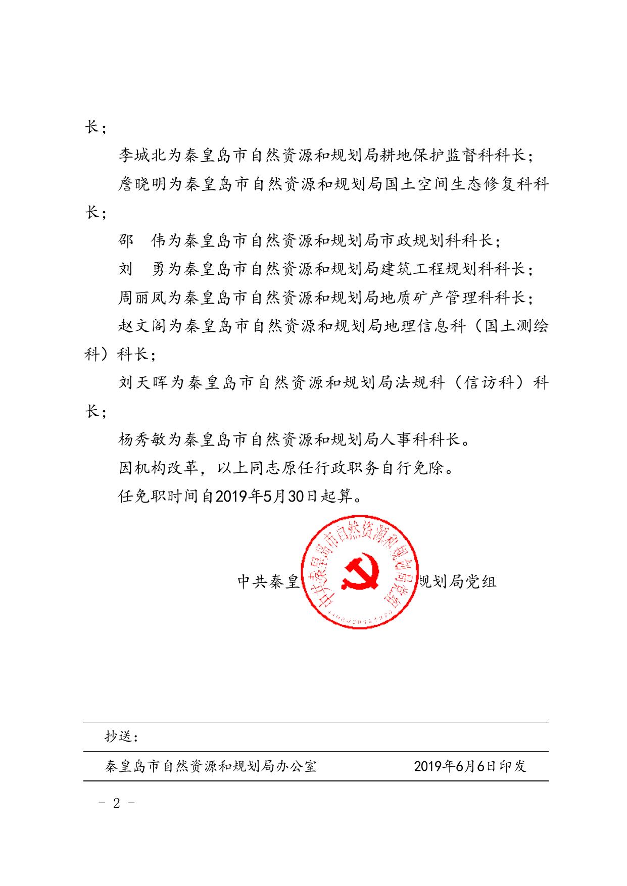 关于赵冬利等同志任免职的通知.doc