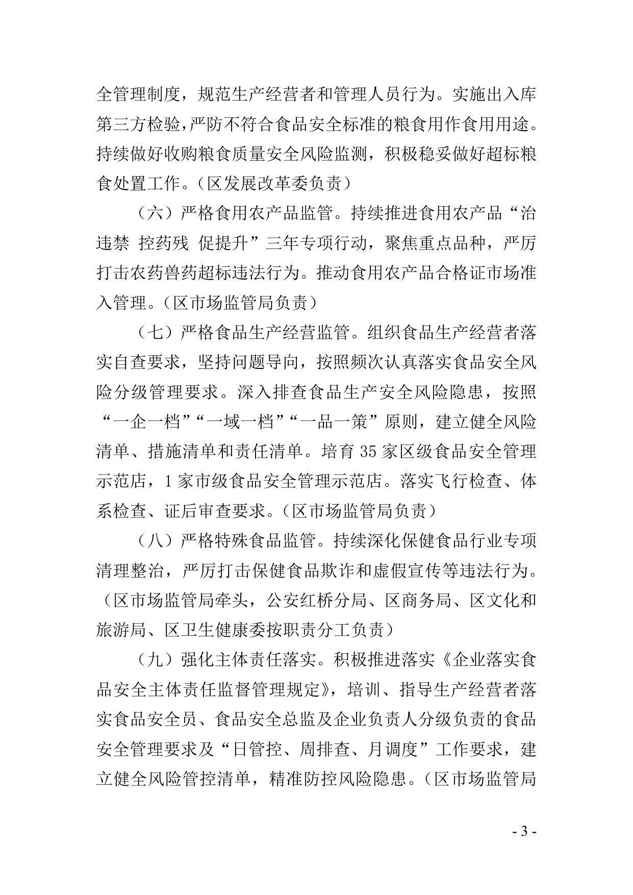 附件1红桥区2023年食品安全监督管理计划（征求意见稿）.doc