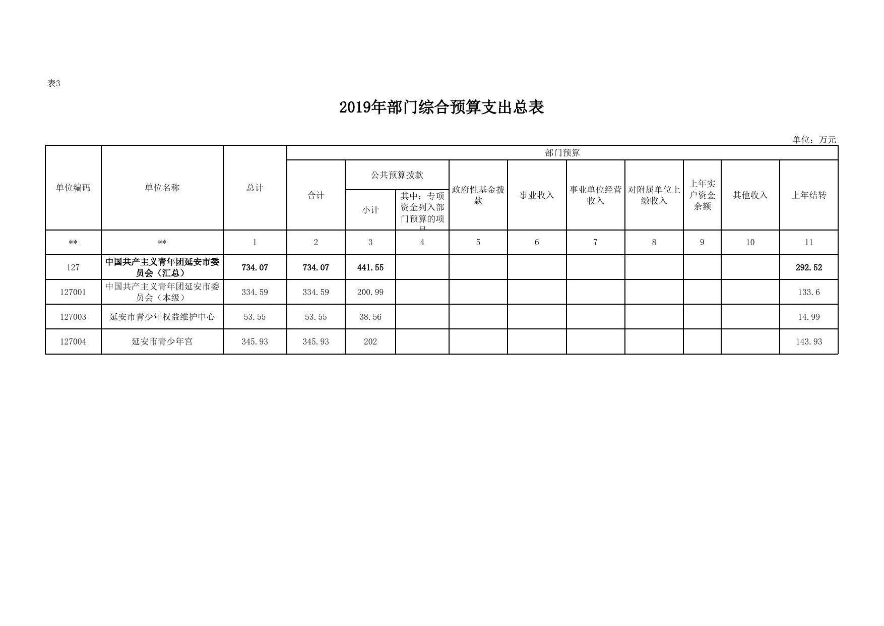 中国共产主义青年团延安市委员会2019年综合预算公开说明.xlsx