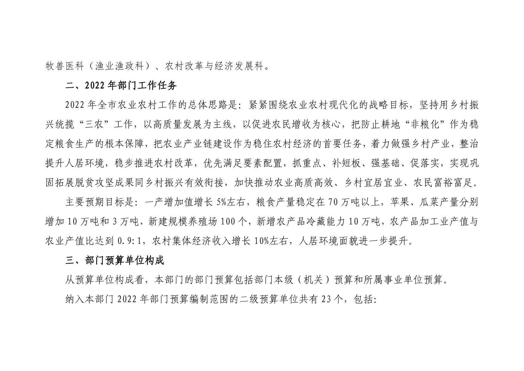 延安市农业农村局2022年部门综合预算公开说明.pdf
