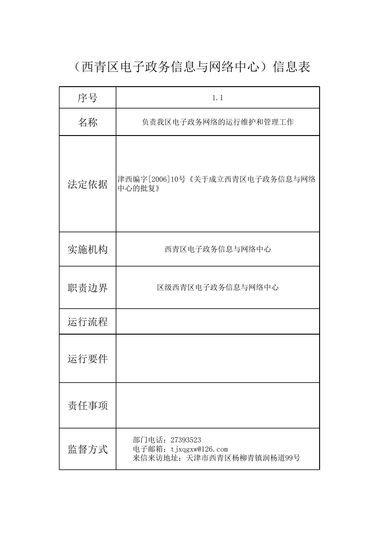 天津市西青区电子政务信息与网络中心.xls