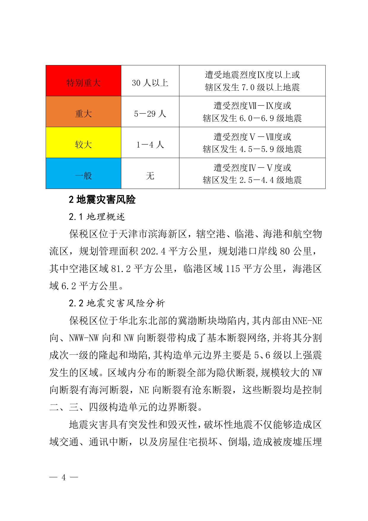 津保管发〔2021〕48号关于印发天津港保税区地震应急预案的通知全文下载.doc