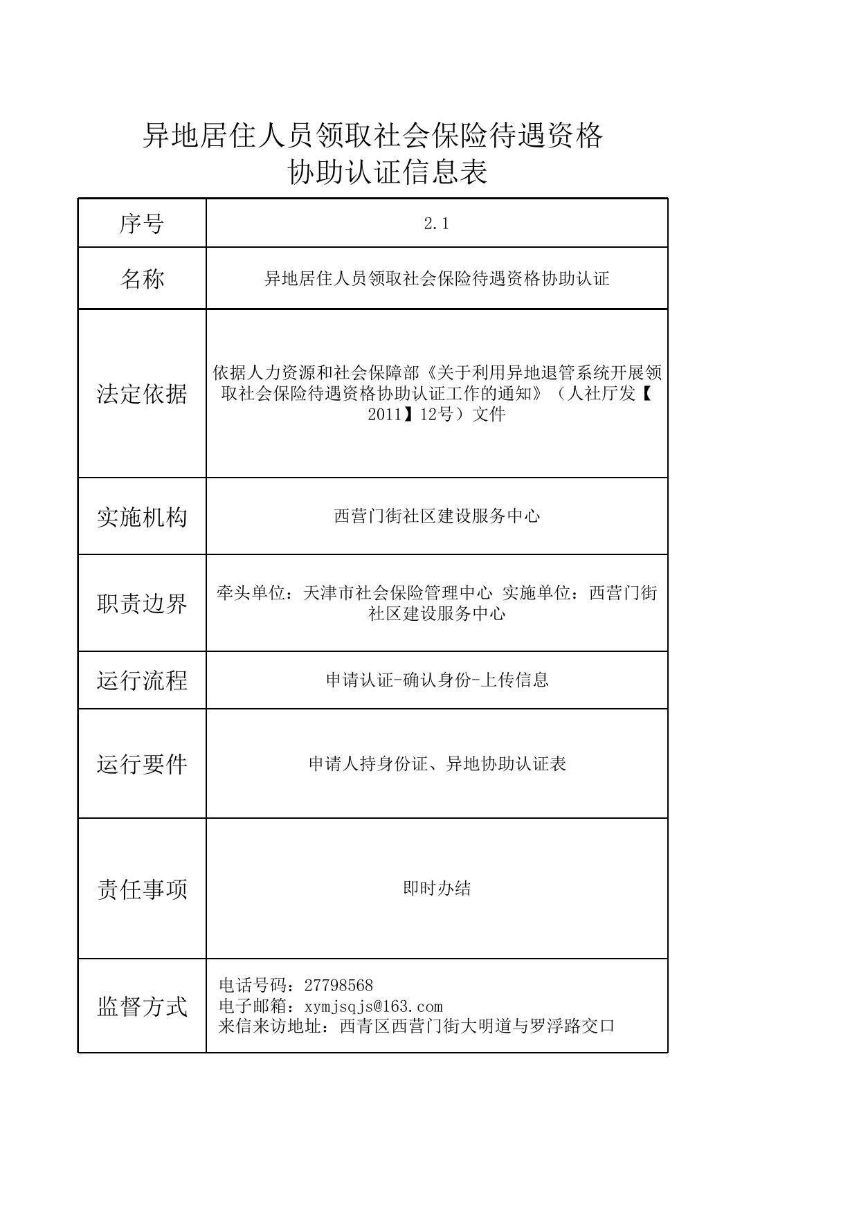天津市西青区西营门街社区建设服务中心.xls