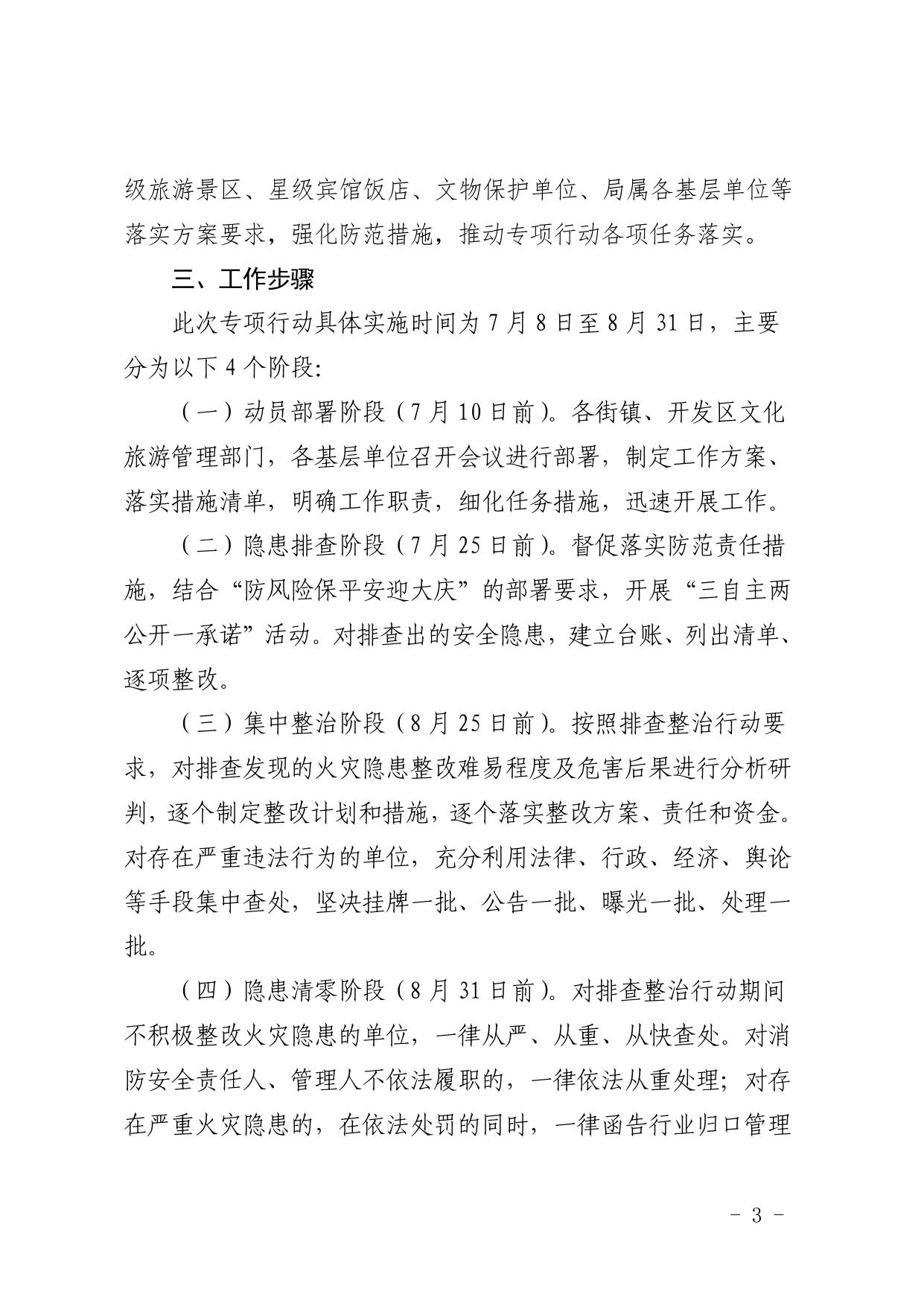 西青区文化和旅游系统开展交通枢纽和大型城市综合体消防等安全隐患排查整治行动方案.pdf