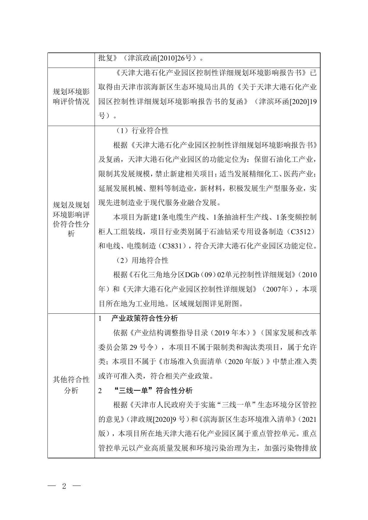 天津市港瀚石油设备有限公司抽油杆及配套产品新建项目环境影响报告表.pdf