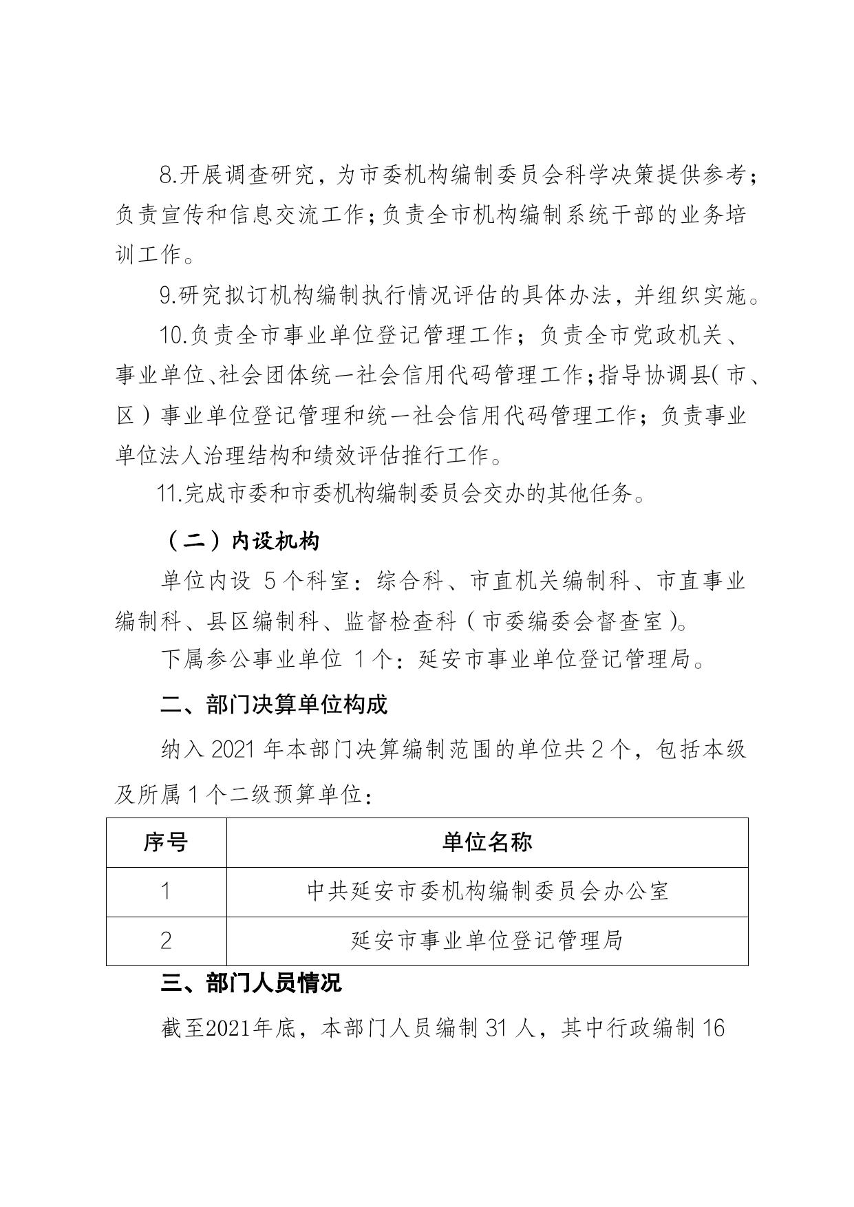中共延安市委机构编制委员会办公室2021年度部门决算公开说明.pdf