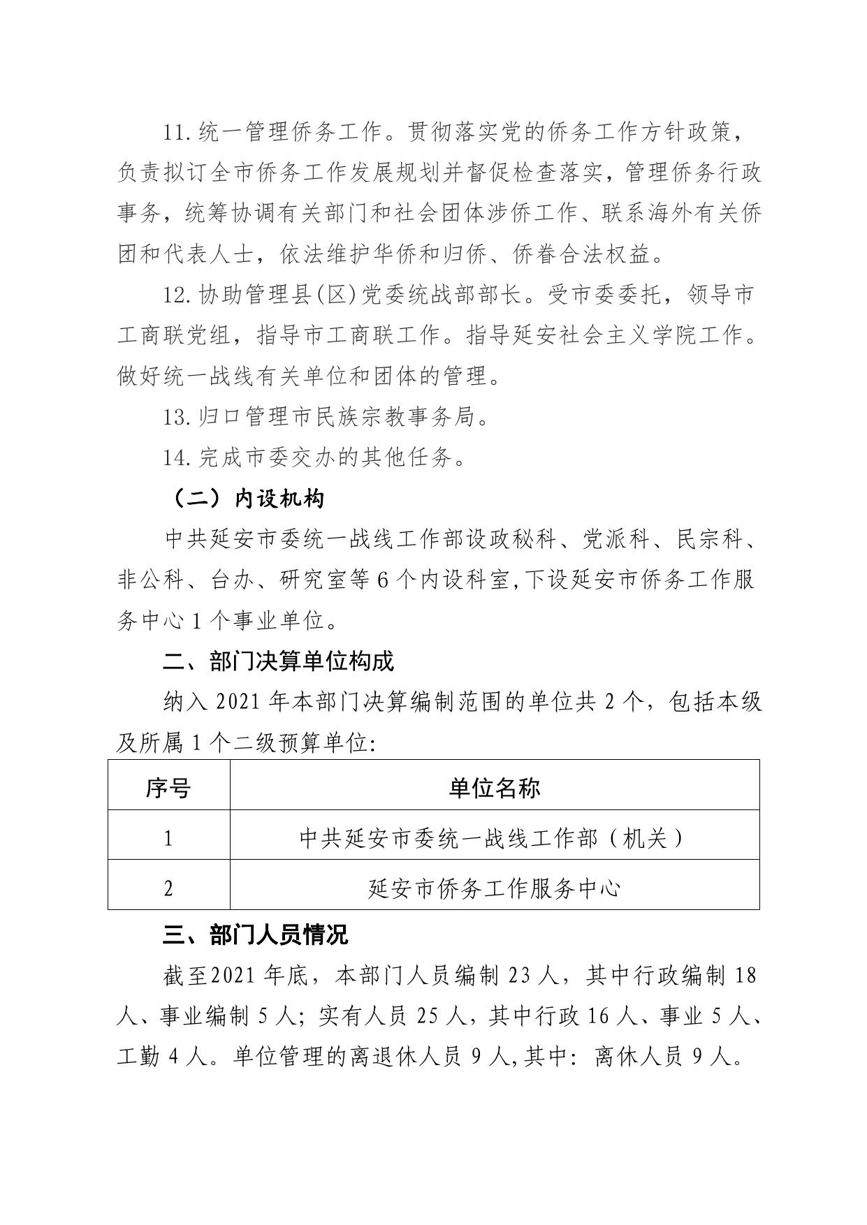 中共延安市委统一战线工作部2021年度部门决算公开说明.pdf