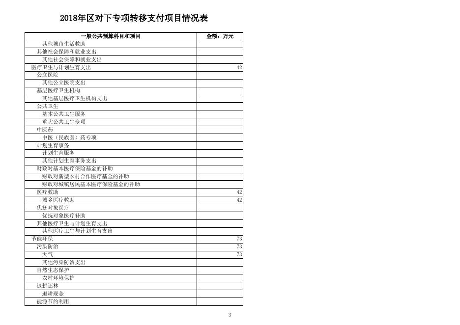 2018年区对下专项转移支付项目情况表.xls