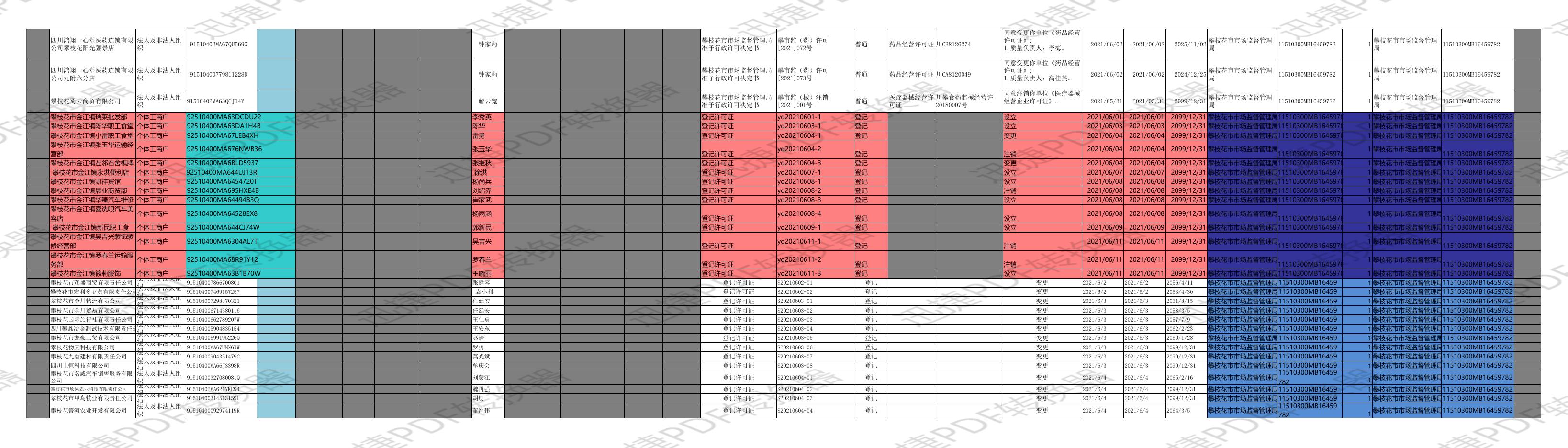 市市场监管局行政许可信息归集公示填报表（2021年6月）.pdf