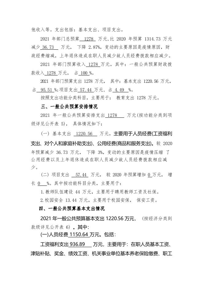 17.武汉市天门墩中学2021年部门预算及“三公经费”财政拨款预算公开情况说明.pdf