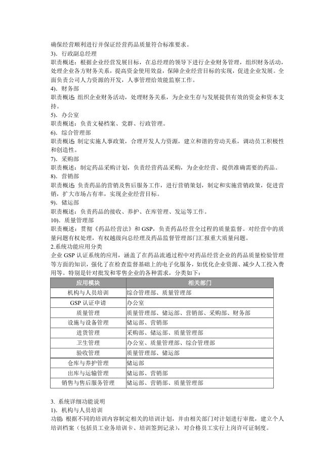 医药GSP信息系统管理解决方案.doc