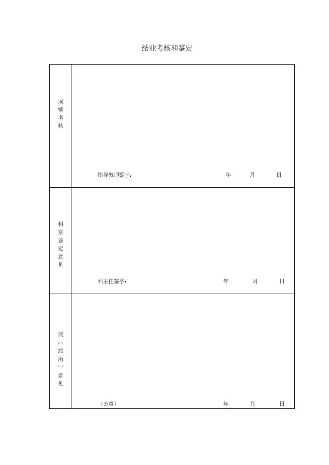 附件3 河北医科大学第二医院进修表.doc