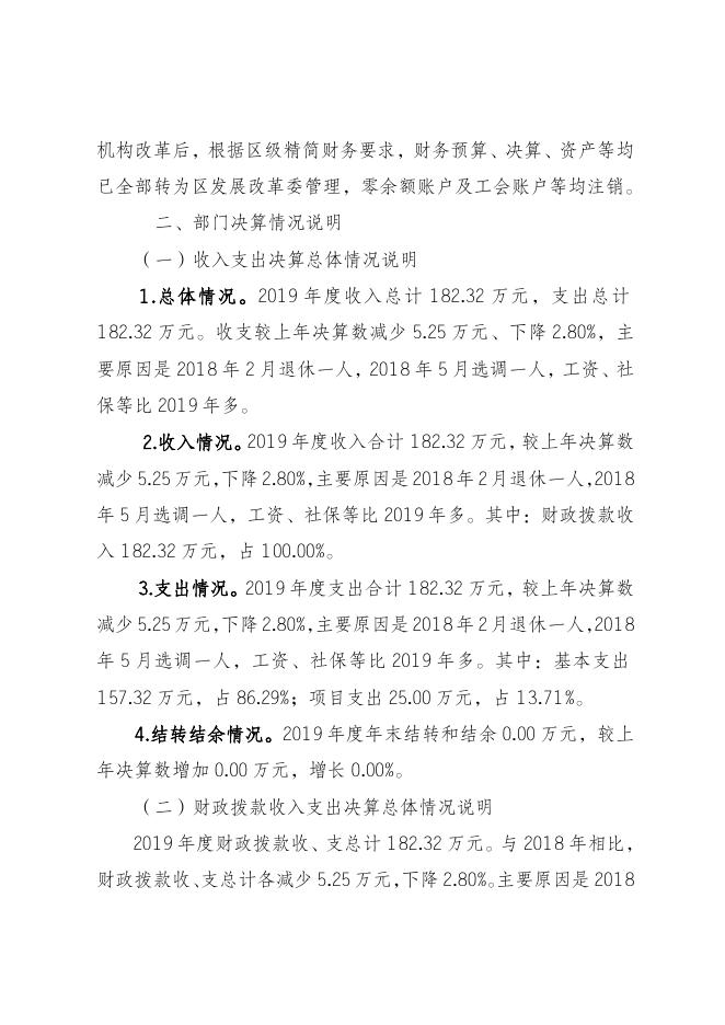 江津区军粮供应站2019年度部门决算情况说明.doc