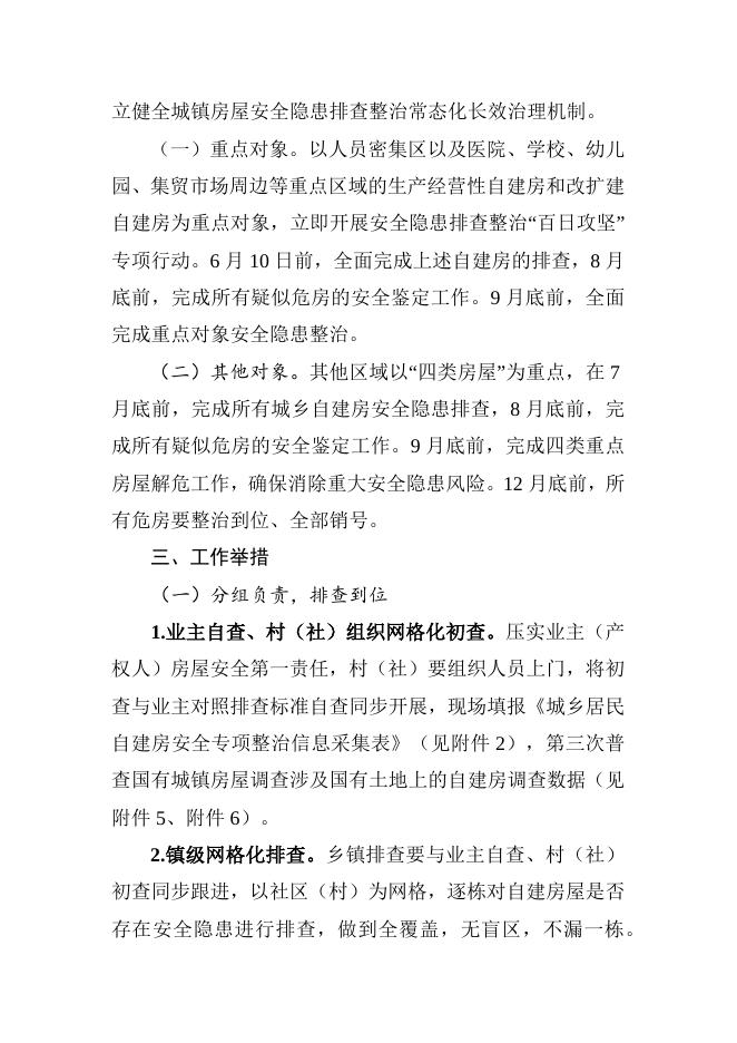 武义县茭道镇城镇自建房安全专项整治方案.docx