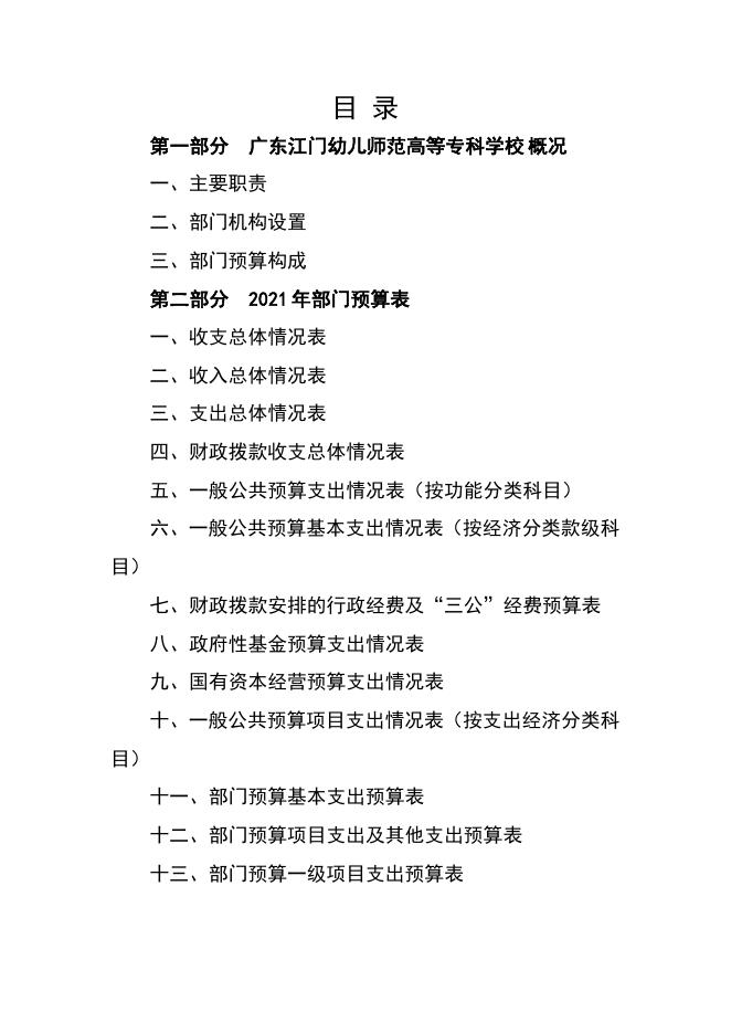 2021年广东江门幼儿师范高等专科学校部门预算.pdf