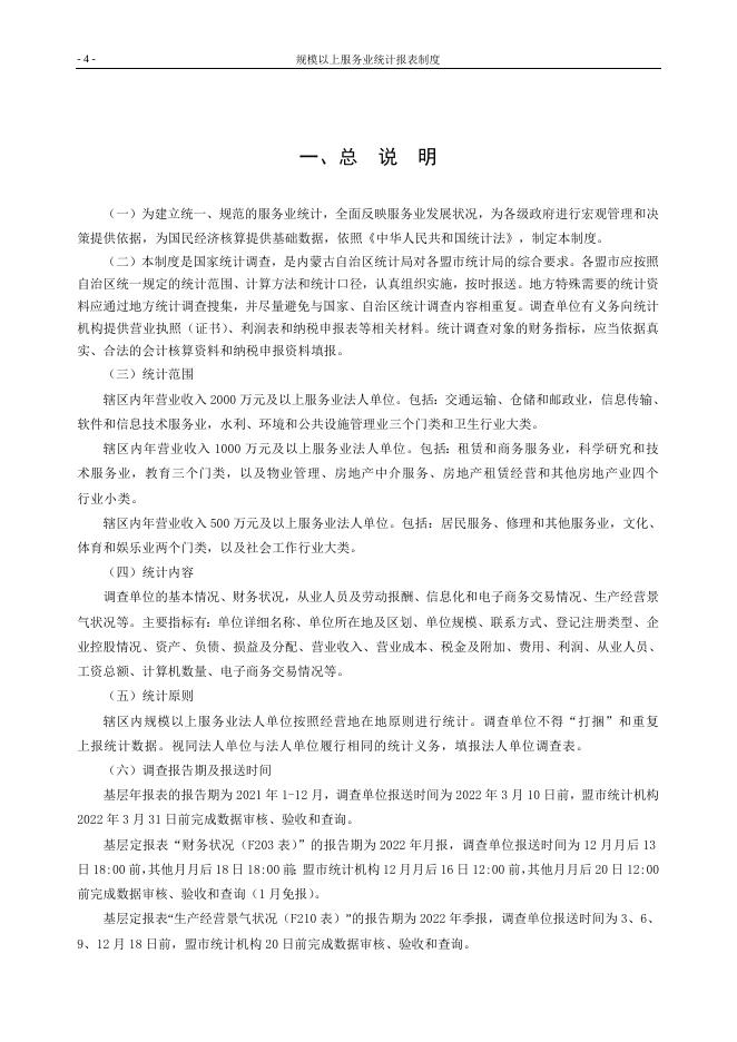 规模以上服务业统计报表制度（2021年统计年报和2022年定期统计报表）.doc
