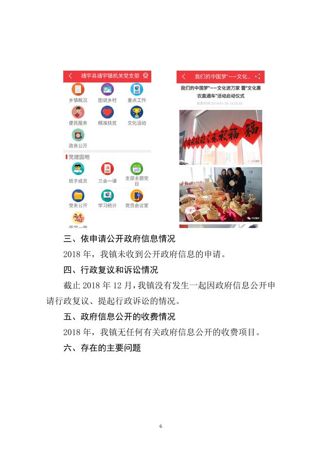 靖宇镇2018年政府信息公开工作年度报告.doc