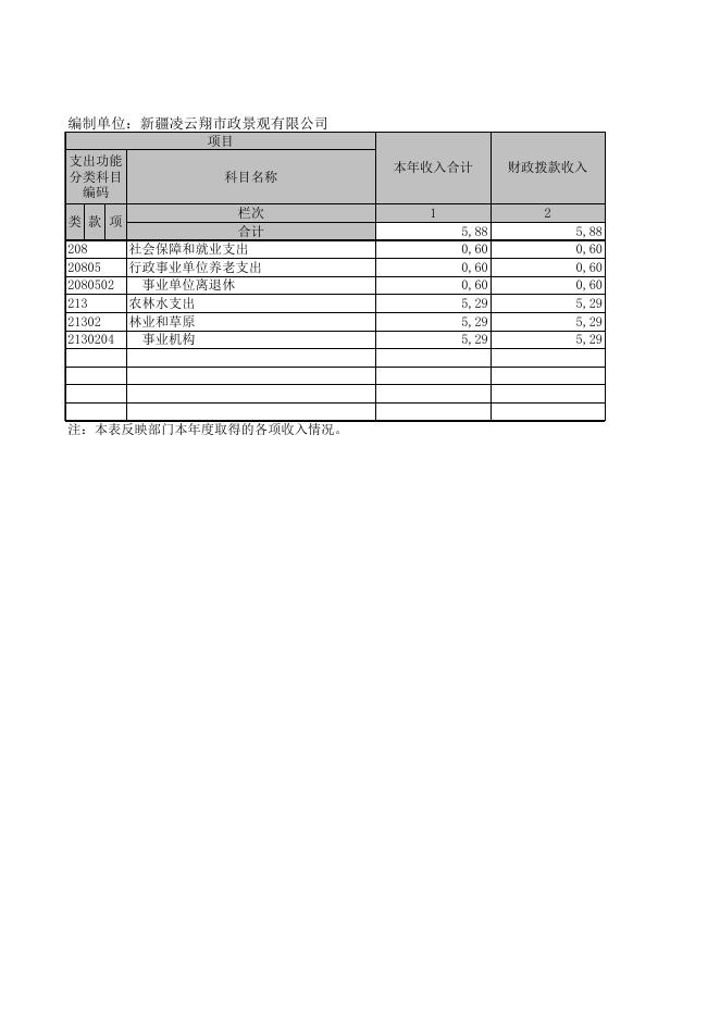 新疆凌云翔市政景观有限公司2021年度部门决算报表.xls