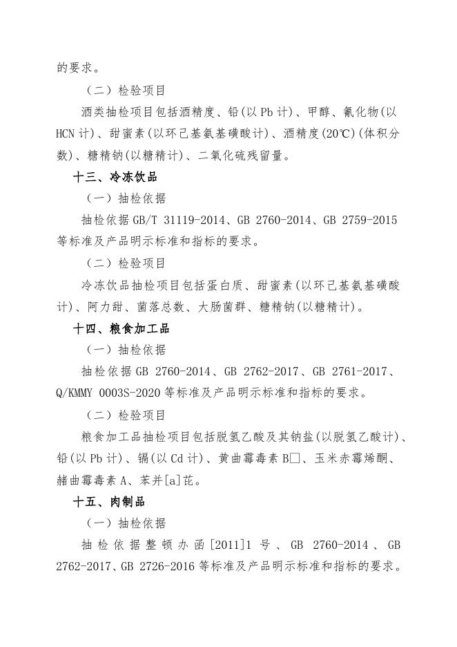 附件1：本次检验项目(第十四期）.docx