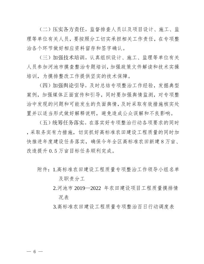 宜农局发〔2023〕33号关于印发宜州区高标准农田建设工程质量专项整治百日行动工作方案的通知.docx
