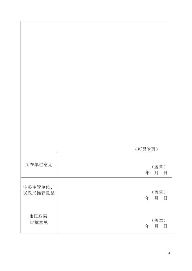 全市社会组织先进评比表彰活动推荐审批表.doc