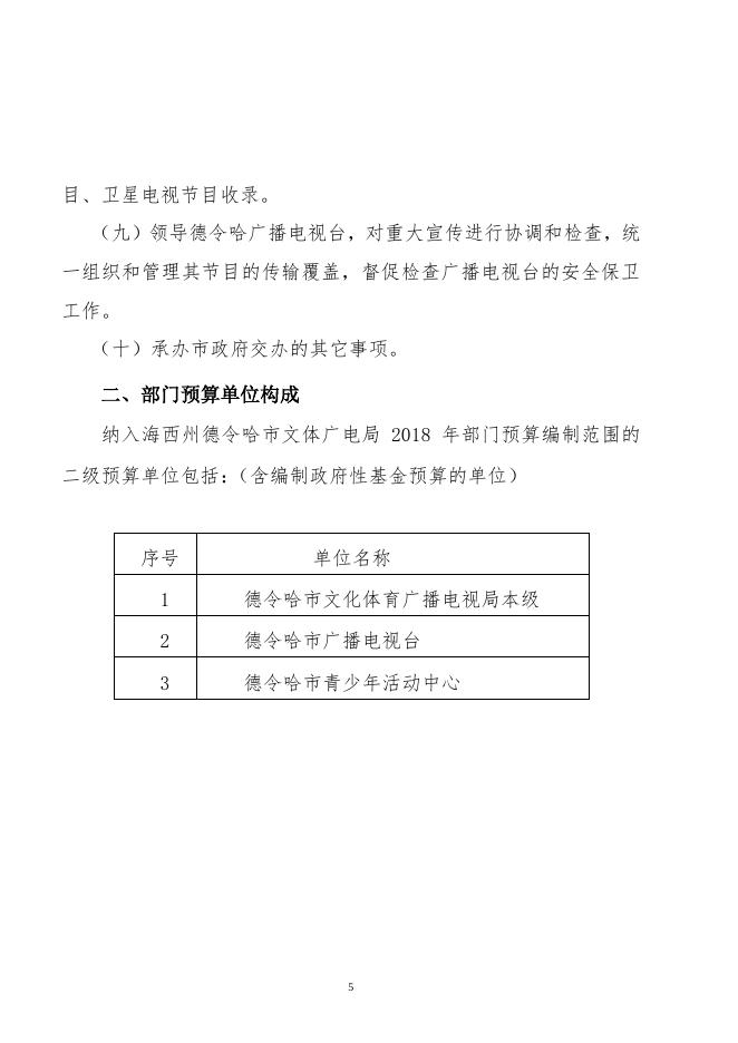 德令哈市文体广电局2018年部门预算报表公开.pdf