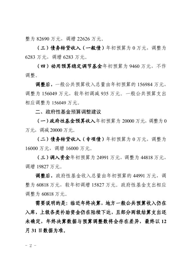 关于2022年财政预算调整方案（草案）的报告.pdf