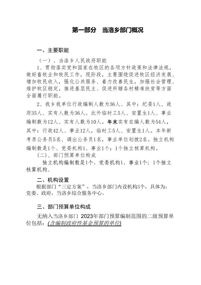 附件：当洛乡人民政府2023年部门预算公开.pdf