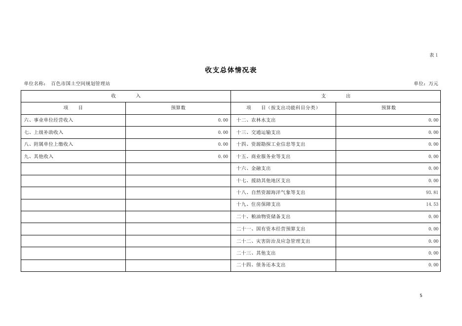 2023年百色市国土空间规划管理站部门预算公开.pdf