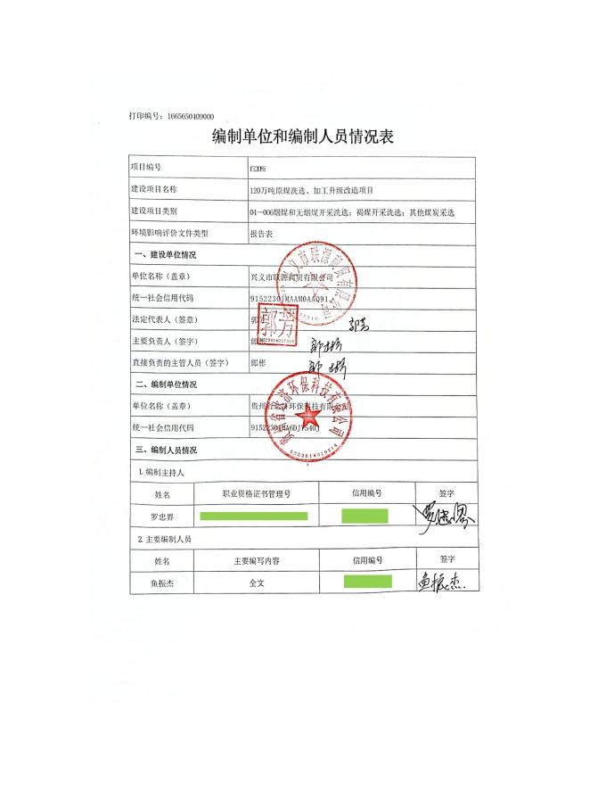 120万吨原煤洗选、加工升级改造项目环境影响报告表.pdf