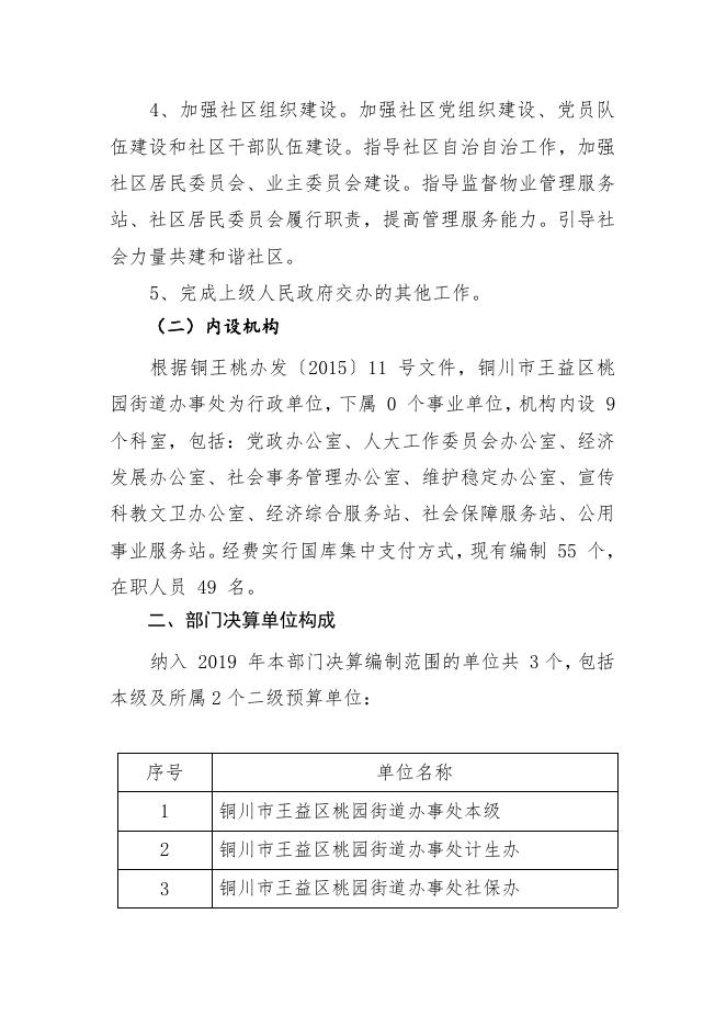 铜川市王益区桃园街道办事处2019决算及“三公经费”支出情况说明.pdf