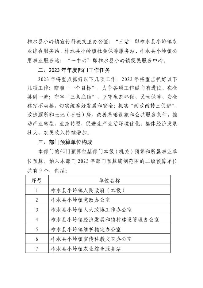 柞水县小岭镇人民政府2023年度部门综合预算说明.pdf