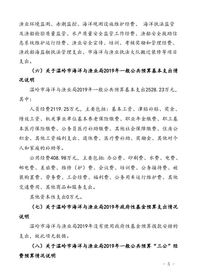 2019预算海洋与渔业.doc