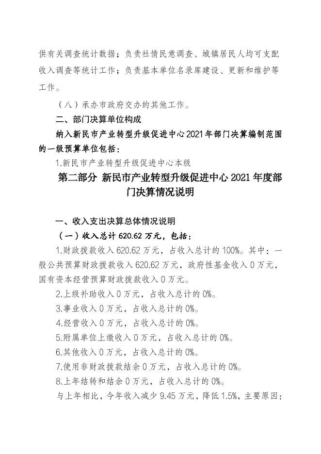 新民市产业转型升级促进中心2021年部门决算.pdf
