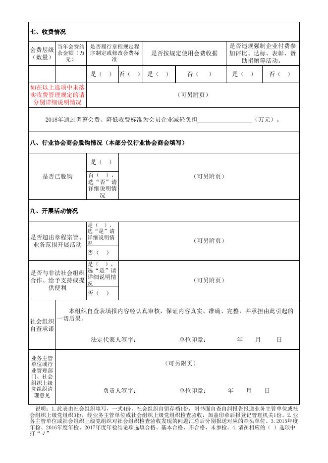 社会组织自查情况表、汇总表.xlsx