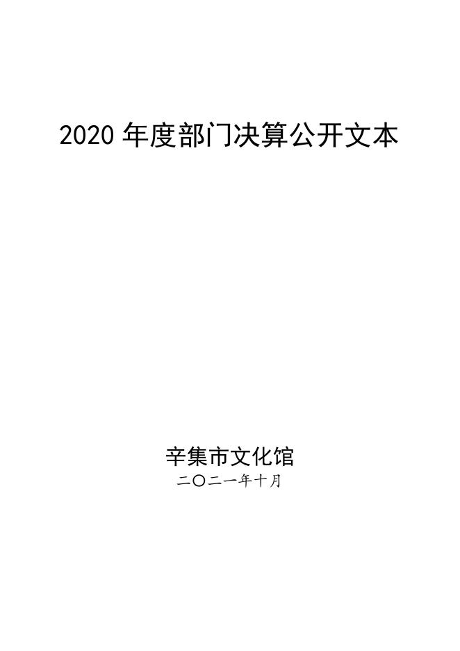 辛集市文化馆2020年度决算公开.pdf