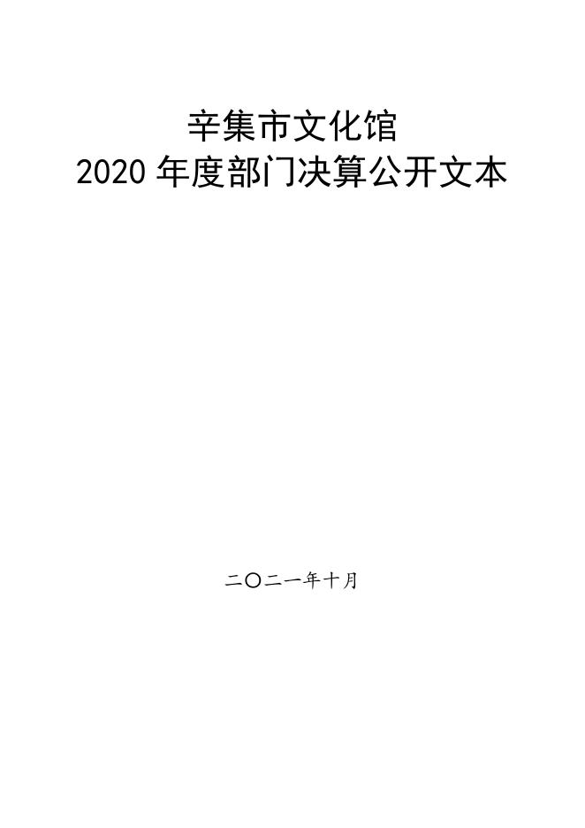 辛集市文化馆2020年度决算公开.pdf