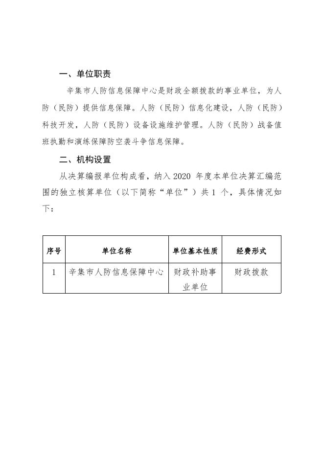 辛集市人防信息保障中心2020年度单位决算公开.pdf