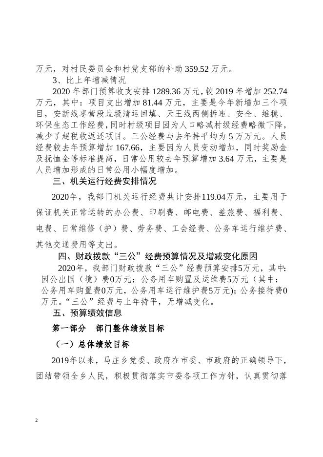 2020年马庄乡政府部门预算公开情况说明.docx