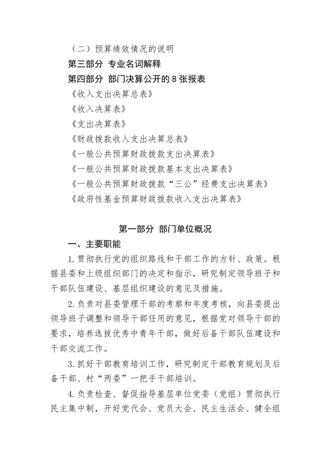 2018年度乌鲁木齐县委组织部部门决算公开说明.doc