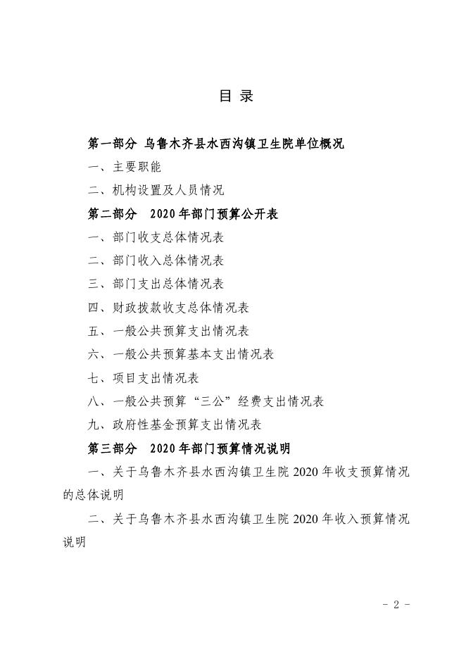 004006-乌鲁木齐县水西沟卫生院2020年部门预算公开.pdf
